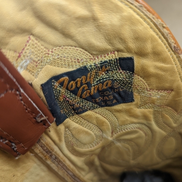 Tony Lama Black Label women's sz 6.5B Exotic Genuine Brown Ostrich Leg classic W - Picture 12 of 13